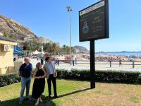 La vicealcaldesa, Mari Carmen Sánchez junto al concejal de Medio Ambiente, Manuel Villar y el director de Aguas de Alicante, Javier Díez