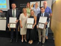 La vicealcaldesa de Alicante, Mari Carmen Sánchez recogiendo el premio a la ciudad con mayor libertad económica que entrega la Fundación para el...