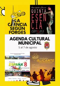 Agenda Cultural Municipal del 5 al 7 de agosto