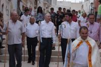El alcalde, Luis Barcala en la procesión de San Roque 2018