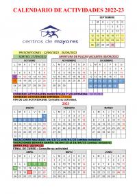 Calendario de Actividades 2022-23