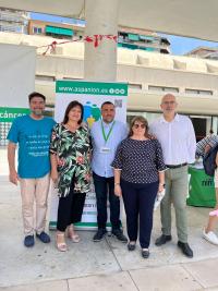 El alcalde, Luis Barcala en el acto conmemorativo de concienciación sobre el cáncer infantil organizado por la asociación Aspanion