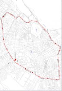 Plano del recorrido del Día de la Bici