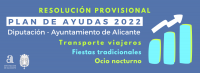 Resolución provisional ayudas sectores Plan Diputación-Ayuntamiento Alicante