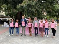 Manuel Villar, concejal de Medioambiente, presentando la campaña de Ecovidrio contra el cáncer de mama 