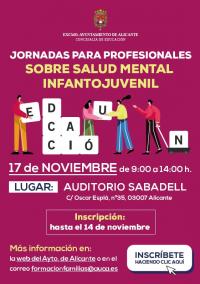 JORNADA PARA PROFESIONLES "La salud mental infantojuvenil"