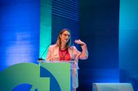La concejala de Empleo y Fomento, Mari Carmen de España en el I congreso Alicante Futura