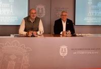 Los portavoces municipales Antonio Manresa y Manuel Villar 