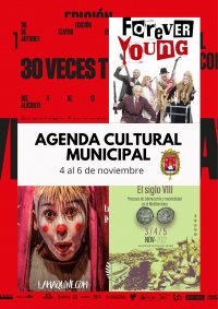 Agenda Cultural Municipal del 4 al 6 de noviembre