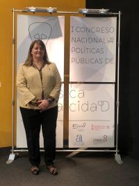 Julia Llopis en el Congreso de Políticas Públicas de Personas con Discapacidad