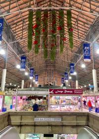 Decoración floral del Mercado Central