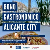 Cartel de Bono Gastronómico Alicante City 