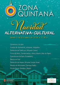 Cartel de Fiesta de Navidad Alternativa-Cultural 