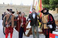 El alcalde y la vicealcaldesa en el Castillo de Santa Bárbara