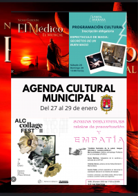 Agenda Cultural Municipal del 27 al 29 de enero