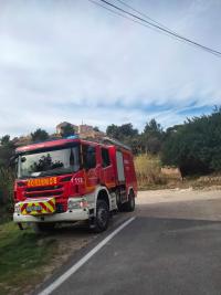 Camión de los Bomberos del SPEIS desplazado hasta Aigües 