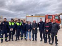 El concejal de Seguridad, José Ramón González en el parque de Bomberos del Consorcio de la Diputación provincial