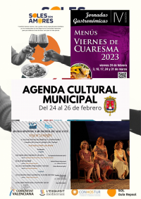 Agenda Cultural Municipal del 24 al 26 de febrero