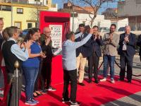 El alcalde Luis Barcala en la inauguración de los dos espacios urbanos 