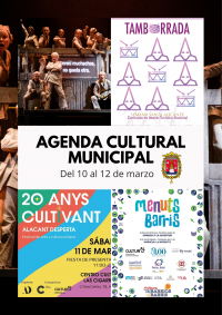 Agenda Cultural Municipal del 10 al 12 de marzo