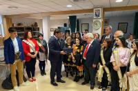 El alcalde Luis Barcala durante el acto de las fiestas de Moros y Cristianos Villafranqueza-El Palamó