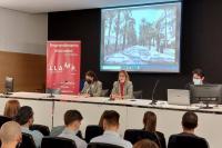 La concejal de Empleo y Desarrollo del Ayuntamiento de Alicante, Mari Carmen de España durante  la presentación del programa Llamp 
