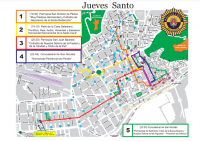 Recorrido de las Procesiones Jueves Santo 