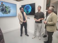 El concejal de Cultura, Antonio Manresa en la presentación de "Digital Art Alicante 2023"