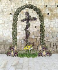 Recreación de la cruz de mayo