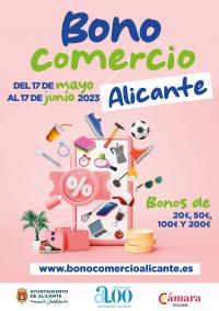 Cartel Bono Comercio Alicante 