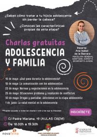 Anulación Charla Familia y Adolescencia día 23 de mayo