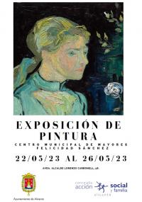 cartel exposición de pintura felicidad sánchez may23