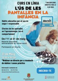 Curs On Line "L'ÚS DE LES PANTALLES EN LA INFÀNCIA"