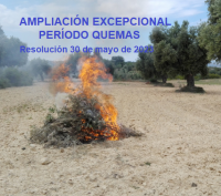 Ampliación período quemas