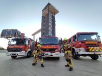 Presentación de los vehículos de Bomberos 