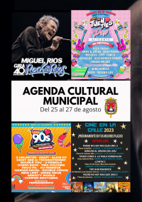 Agenda Cultural Municipal del 25 al 27 de agosto