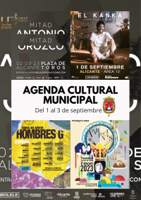 Agenda Cultural Municipal del 1 al 3 de septiembre