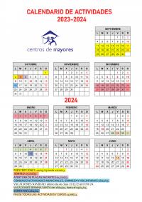 Calendario Actividades Centros Mayores 2023-24