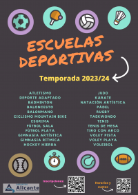 Cartel Escuelas Deportivas 2023-24