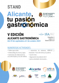 Cartel V edición de Alicante gastronómica