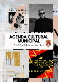 Agenda Cultural Municipal del 22 al 24 de septiembre