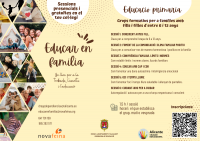 Grups Formatius per a pares i mares "Educar en Família" PRIMARIA