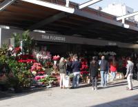 Puestos de flores del Mercado Central