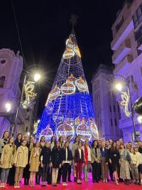 Encendido en la avenida de la Constitución