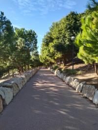 El sendero por la ladera este del Tossal