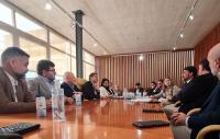 El alcalde en la reunión con la junta directiva de la Federación de Obras Públicas de la Provincia de Alicante