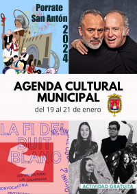 Agenda Cultural Municipal del 19 al 21 de enero