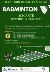  2ª jornada de BÁDMINTON. Deporte Escolar