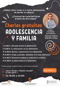 CICLO DE CHARLAS FAMILIA Y ADOLESCENCIA. CS4. MAYO