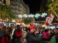 La Rambla de Méndez Núñez la noche de carnaval